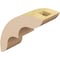 Ekena Millwork 3-inch W x 8-inch D x 8-inch H Ozark Rough Cedar Woodgrain TimberThane Knee Brace, Primed BRCUR03X08X08OZKRCPR - alternate 6